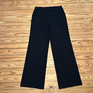 NWOT Chico’s wide leg, stretch black pants, size 0